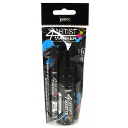 SET 2 SIZE BLACK 4ARTIST MARKER 8 MM & 2 MM OIL-BASED PAINT MARKER SET 2 SIZE BLACK 4ARTIST MARKER 8 MM & 2 MM OIL-BASED PAINT MARKER
